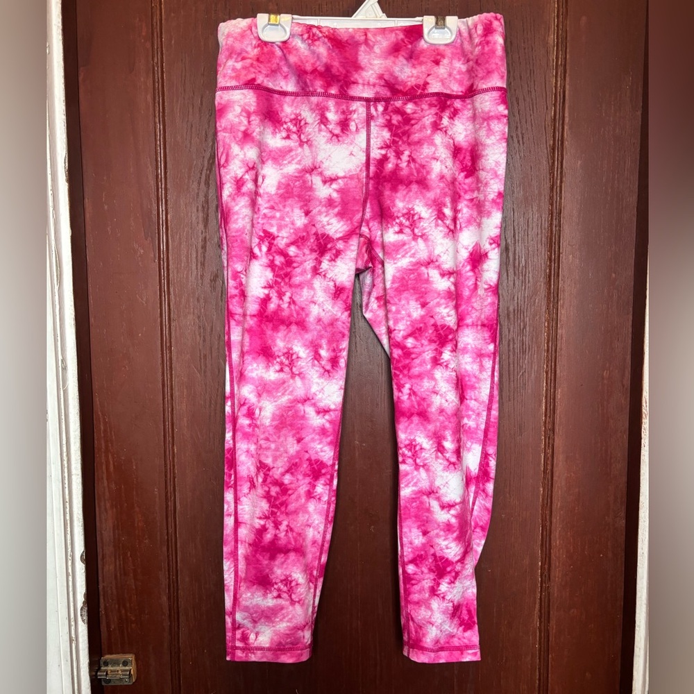 Pink Tie-Dye Leggings